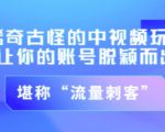 不讲李·稀奇古怪的冷门中视频冷门玩法,让你的账号脱颖而出,成为流量刺客!(图文+视频)-阳知网创资源库