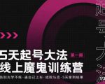 大播·五天起号魔鬼训练营,告别光学不练,逼自己上车,成败与否,5天拿到结果-阳知网创资源库