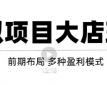 虚拟项目月入几万大店玩法分享，多店操作利润倍增（快速起店盈利）-阳知网创资源库