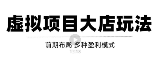虚拟项目月入几万大店玩法分享,多店操作利润倍增(快速起店盈利)-阳知网创资源库