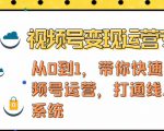 视频号变现运营,视频号+社群+直播,铁三角打通视频号变现系统-阳知网创资源库