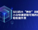 SEO四大“神补”训练营,小白快速获取可观的谷歌流量,轻松做外贸-阳知网创资源库