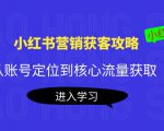 小红书营销获客攻略：从账号定位到核心流量获取，爆款笔记打造-阳知网创资源库