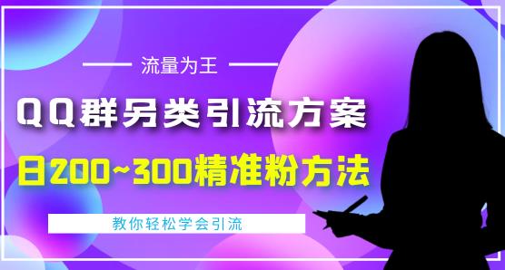 价值888的QQ群另类引流方案，半自动操作日200~300精准粉方法【视频教程】-阳知网创资源库