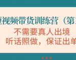 视频带货训练营,不需要真人出境,听话照做,保证出单(第11期)-阳知网创资源库