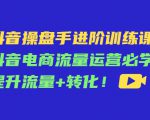 抖音操盘手进阶训练课：抖音电商流量运营必学，提升流量+转化-阳知网创资源库