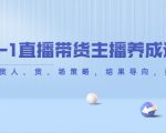 从0-1直播带货主播养成记，直播带货人、货、场策略，结果导向，数据说话-阳知网创资源库