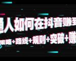 普通人如何在抖音赚到钱:策略 路线 规则 突破 赚钱(10节课)-阳知网创资源库