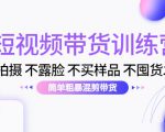 短视频带货训练营:不拍摄 不露脸 不买样品 不囤货发货 简单粗暴混剪带货(第三期)-阳知网创资源库