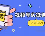 微信视频号实操训练营：视频号起号运营纯干货玩法！-阳知网创资源库