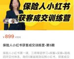 保险人小红书获客成交训练营,0基础高效玩转小红书,可复制的获客成交之路-阳知网创资源库
