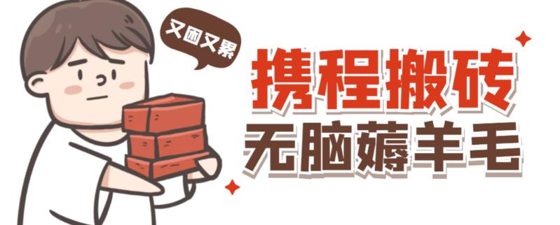 携程最新无脑薅羊毛低保玩法,后期稳定一天几十的收益,可多号放大收益-阳知网创资源库