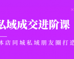 实体同城获客必学私域成交进阶课，实体店同城私域朋友圈打造-阳知网创资源库