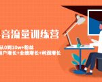 美业抖音流量训练营:从0到10w+粉丝 让你的门店用户增长+业绩增长+利润增长-阳知网创资源库