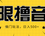 抖音直播无限撸音浪,简单可复制,偏门玩法,日入500+【视频教程】-阳知网创资源库