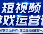 短视频游戏赚钱特训营,0门槛小白也可以操作,日入1000+-阳知网创资源库