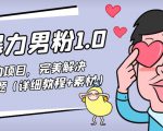 暴力男粉1.0:高利润的项目,完美解决收款风险问题(详细教程+素材)-阳知网创资源库