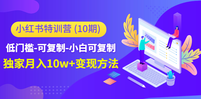 小红书特训营(第10期)低门槛-可复制-小白可复制-独家月入10w+变现方法-阳知网创资源库