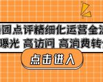 美团点评精细化运营全流程：高曝光高访问高消费转化-阳知网创资源库