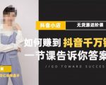 梨子会·抖店无货源进阶冲刺课,如何赚到抖音千万销售,这套课程会告诉你答案-阳知网创资源库