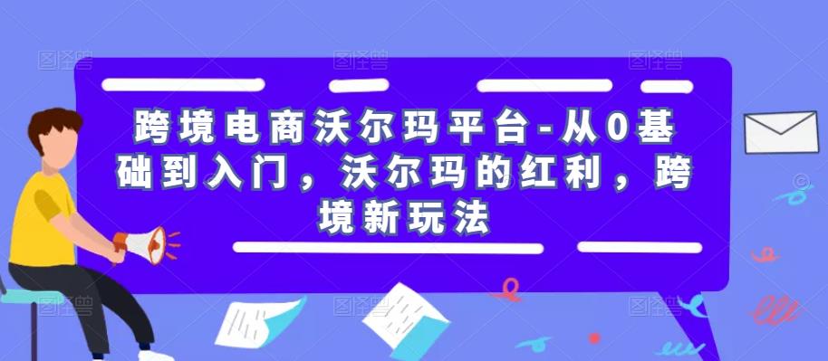 跨境电商沃尔玛平台-从0基础到入门,沃尔玛的红利,跨境新玩法-阳知网创资源库