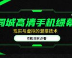 同城高清手机绿幕，直播间现实与虚拟的混搭技术，老板商家必看！-阳知网创资源库