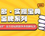 拼多多·实操宝典:金牌系列“小白到高手”带你全方位玩转拼多多各种玩法-阳知网创资源库