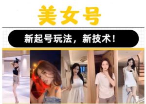 2023抖音快手短视频美女号课程制作玩法教程，美女号搬运新起号玩法，新技术（素材+教程）-阳知网创资源库