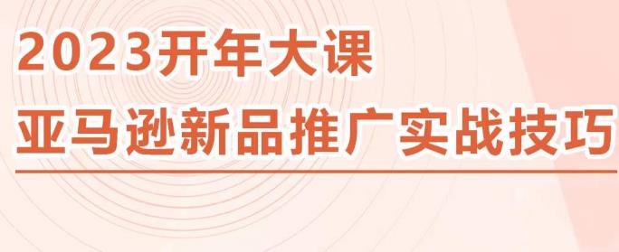 2023亚马逊新品推广实战技巧，线下百万美金课程的精简版，简单粗暴可复制，实操性强的推广手段-阳知网创资源库