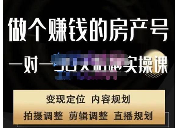 刘广标·同城房产号线上陪跑课,拍摄、剪辑、写文案、直播,做一个具有潜力价值的房产号-阳知网创资源库