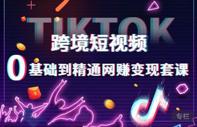 跨境短视频TIKTOK 0基础到精通网赚变现套课,跨境短视频独立站带货变现技巧-阳知网创资源库