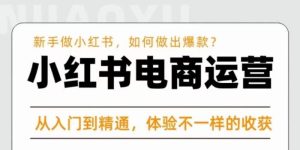 红商学院·小红书电商运营课,新手做小红书如何快速做出爆款,从入门到精通,体验不一样的收货-阳知网创资源库