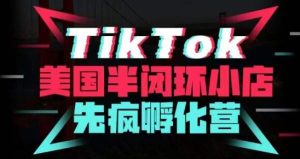 疯人院·TikTok美国半闭环小店孵化营，抢占TikTok美国蓝海市场，开店、运营、带货、投流全实操-阳知网创资源库