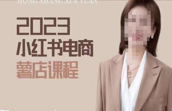 2023小红书电商课,新手小白从0~1玩转小红书薯店电商-阳知网创资源库