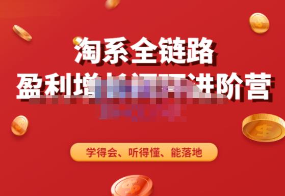 淘系全链路盈利增长闭环进阶营,融合全店动销,学得会、听得懂、能落地!-阳知网创资源库