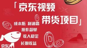 京东视频带货项目+图文带货种草，成本低，利润高，操作简单收入稳定-阳知网创资源库