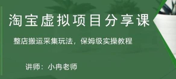淘宝虚拟整店搬运采集玩法分享课:整店搬运采集玩法,保姆级实操教程-阳知网创资源库