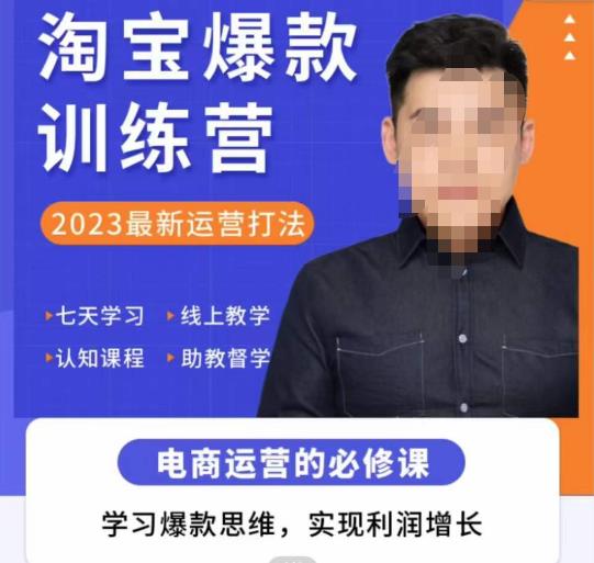 爱上黄昏·淘宝爆款训练营,2023最新运营打法,学习爆款思维,实现利润增长-阳知网创资源库