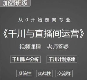 阳光哥·千川图文与直播间运营,从0开始走向专业,包含千川短视频图文、千川直播间、小店随心推-阳知网创资源库