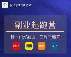 花爷-副业起跑营第2期，挑一门好副业，三周干起来（闲鱼｜小红书｜量化｜套利）-阳知网创资源库