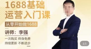 1688运营基础入门系统课,20课时带你系统性解析1688运营-阳知网创资源库