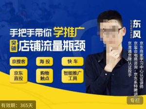 手把手带你学京东推广,突破店铺流量瓶颈,京搜客海投快车购物触点京东直投智能推广工具等-阳知网创资源库