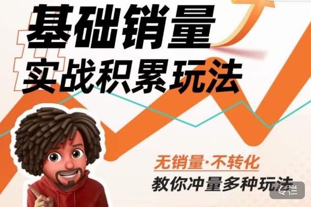 内功丨淘系基础销量实战积累玩法,无销量·不转化,教你冲量多种玩法-阳知网创资源库