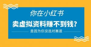 小红书卖虚拟资料的正确赛道,没有什么门槛,一部手机就可以操作【揭秘】-阳知网创资源库