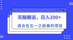 适合在五一之前做的项目，无脑搬运，日入200+【揭秘】-阳知网创资源库