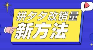 拼多多改销量新方法+卡高投产比操作方法+测图方法等-阳知网创资源库