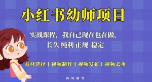 单天200-700的小红书幼师项目（虚拟），长久稳定正规好操作！-阳知网创资源库