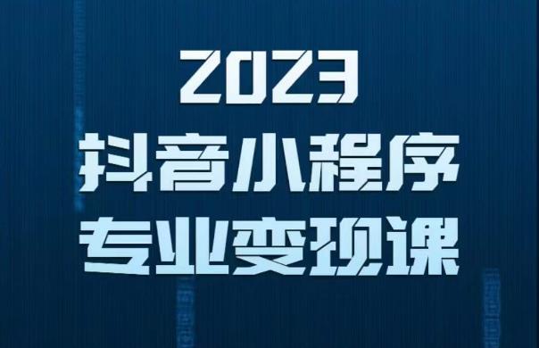 2023年抖音小程序变现保姆级教程,0粉丝新号,无需实名,3天起号,第1条视频就有收入-阳知网创资源库