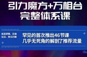 引力魔方万相台完整体系课:底层逻辑、实操玩法、常见问题,无死角解剖推荐流量-阳知网创资源库