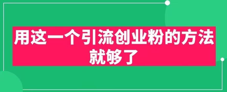 用这一个引流创业粉的方法就够了,PPT短视频引流创业粉【揭秘】-阳知网创资源库